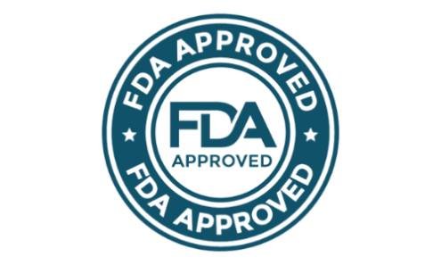 FDA registered laboratory certification badge ensuring compliance and consumer safety