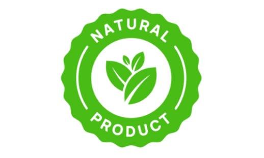 All natural herbal formula badge emphasizing clean ingredients and eco-friendly sourcing